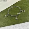 Braccialetti di fascino 925 bracciale argento sterling due g di design di lusso Bracciale designer perline di gioielli nera smalto verde smalto per alumello di maiale braccialetti valentino da giorno