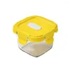 그릇 동결 보존 상자 높은 보로 실리케이션 유리 저장 밀봉 부엌 간단한 분류 강력한 도구 150ml B E0B4