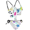 Swimwear Women Memphis Bikini Shapes de maillot de bain 1980 Femmes Sexy Simple Bikinis Set 2024 Push up Surf Sport Suspender Féminine