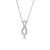 Sans cou pour la femme Swarovskis Bijoux Matching Version éternelle Love Chain Collier Femelle Swarovski Element Crystal Clavicule Chaîne