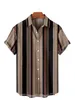 5xl Гавайская мужская рубашка красочные полосатые рубашки с коротким рукавами Camisa для мужчин.