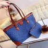 2022 Новые роскошные женские сумки дизайнерские сумки для торговых точек европейские и американские классические ретро -ретро высокие сумочки моды Комбинированная мать -сумка 3085