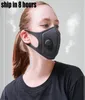 Perakende Ambalaj Tasarımcısı Solunum Sünger Maskesi Koruma Toz Geçirmez Yeniden Kullanılabilir Yıkanabilir Konforlu Bütün Pamuklu Siyah Mascher3225440