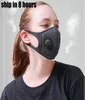 Respirator Sponge Maskenschutz des Einzelhandelsverpackungsdesigners staubdestfisch wiederverwendbares waschbares komfortable Baumwollschwarzes Mascher3225440