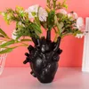 Herzvase trockene Topfkunst Vase Human Statue Vase Container Simuliertes Anatomie Herz Vase Dekorative Geschenk Vase ästhetische Raumdekoration 240422