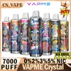 VAPME CRYSL 7000 ORIGINALE 12 sapori batteria da 650 mAh COBALT TYPE-C Porta 14 ml di succo di vaporizzazione 7K.