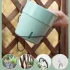 Planters potten hangende bloempots Zelf water gevende muur hek balkon reling haak plastic bloempot outdoor indoor auto absorptie planter T240505