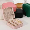 Bijoux pochettes voyage portable mini boîte de rangement collier collier boucles d'oreilles zipper