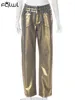 Jeans pour femmes Habbris automne sexy Golden Gilding Body Denim Pantal