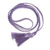 Cintos de 2xwomen garotas borla longa faixa de cabelo corda Ring Ties Acessórios