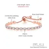 Strand Fashion Crystal Tennis Armbänder für ein verstellbare glänzende kubische Zirkonia -Armband Hochzeitspaar Handketten Juwely Geschenk