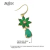 Boucles d'oreilles MVE087 2024 Design Colorful Gemstone Beautiful Flower Fleed Sweet Romantic Style Exquis Bijoux de mode
