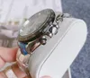 Homens de luxo popular Stopwatch Relógios Japão Relógio de Movimento Quartz Relógio Sólido Fino Fino Aço Anterior Scratch Sapphire Lens Grande Tomamento de Timing Ticking Wristwatch