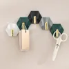 4Pcslot Key Hook Luxury Style Adhesive Wall Hooks Home Kitchen Small Without Punching Nonmarking Hanger 240424
