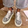 Lässige Schuhe Earth Star 2024 Chunky Footware Women Sneakers Damen Erhöhen Trendy Zapatos de Mujer Leopard Girl Chaussres 36-43