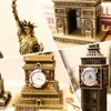 Dekorative Objekte Figuren Bronzer Highlighters Metal World Famous Building Architecture Model Statue Wahrzeichen Touristen Souvenir Home Office Dekoration T240