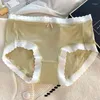 Frauenhöhe Lieferung 5pc Frauen weibliche Briefs viskose Unterwäsche solide schöne junge Mädchen Kleidung Fashion Middle Taille Underpants