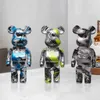 Dekorative Objekte Figuren Graffiti gewalttätige Bärenstatue Ornamente Skandinavische Trendstil Wohnzimmer TV -Schrank Dekorative kreative Hauszubehör T24050