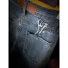 Jeans straight light luxury design vintage tube trousers new high-waisted thin ladies