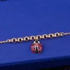 Neckless für Frau Swarovskis Schmuck gepaarte sieben Sterne Ladykäfer unsichtbares Magnetschnalle Armband Weible Element Kristallarmband