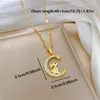Colliers pendentifs 2024 - Jewelry Sellling Star Crescent Shape Collier Shiny Zircon Decoration adaptée à l'usure quotidienne