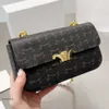 Torby na ramię projektanci torba gładka torba na krowica Kobiety Teen cuir torebka Złote łańcuch torby zakupowe Lady Portfel Luxurys Crossbody Bag prawdziwa skóra