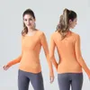 Sweatshirt ll Yoga Long -Sleeved 2.0 Long -Sleeved T -shirt Yoga Kläder Kvinnlig cirkel Ledande skydd tunn fitness Yoga som kör sportkläder
