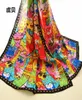 Bunte Katzen Langer Schal Frauen Sonnenschutzmittel weich dünn gedruckte natürliche Seidenschals Wickel Schal Foulard Femme Bandana Geschenk für Damen 24340784