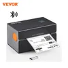 Imprimante portable de l'étiquette thermique Vevor 300DPI pour les packages de diffusion 4x6 Impression de l'étiquette automatique Bluetooth Reconnaissance 240429