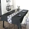 Nordic Simplicity Printing Natecloths rectangulaires pour la table de fête de table Tables de restauration couvrent les manneles 240430