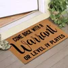 Tapis drôle de bienvenue paillasson de pailtre d'entrée de porche de porche 60 cm anti-inférieur