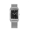 Armbanduhren 2024 Top Brand Herren Uhren Luxus Mode Squarz Quarz Wachsame Kalender Silber Gold für Männer Reloj Hombre
