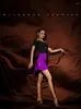 Sahne Giyim Kırışıklık ve Lotus Tasarımı Kadınlar İçin Kadın Latin Dans Etek Dans eden Balo Salonu Göbek Bezi Yan Çatal Yarım Uzun