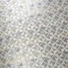 Pequena Grid Silver Grey Abrance Proga de Polyester Jacquard Backrest Brophrest Casa Casa de Cetagem Passagem de Impressão de Cetim 240423