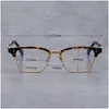 Moda Sunglasses Frames Chegam Vinatge Tipo quadrado de óculos dourados preto para homens dtx132 clássico estilo comercial myopia yeeglass dhxkd