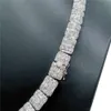 Prix d'usine Jewelry Iced Out VVS Moisanite Diamond Baguette Cuban Link Chain Collier Silver 925 Collier de chaîne