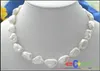 Bijoux de perles authentiques énormes 18quot1520 mm Natural Sea Baroque Collier de perles blanc 14K4482736