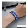 Andere feestelijke feestartikelen 2022 Qatar Bracelet Sile Flag Polsband 32 Landen Polband Drop Delivery Home Garden DHQEO