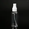 Бутылки для хранения. Пополняемые 10 мл 30 мл 50 мл 60 мл 100 мл прозрачного питомца Пластическая портативная портативная бутылка с брызги пустой парфюмерный контейнер
