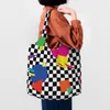 Sacs de soirée Colorful Memphis Shoping Bag Retro Shapes 1980S Gift Fund Mandbag Tissu Femme
