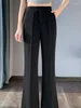 Frauenhose Frauen minimalistische Mode hohe Taille ausgestattet YK2 Sommer vielseitiger lässiger, schlanker fit Feste Farbarbeit Kleidung