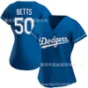 Dodgers Betts Erkekler Kadın Fan Şampiyonu Edition Elite Blue White Ball