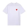 Heren t -shirt Solid color Small Red Heart Gedrukt T -shirt Luxe heren- en damesontwerper Fashion Nieuwe single casual simple stel dating