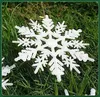 Christmas Decorations 5pcs Snowflake Pendant Acrylic Transparent Crystal Ornaments Tree Year Home