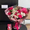 GULTMÄNNANDE FLOWER FRAPP PAPPER KONSTMÄNGT PAPPER ESTETIK DIY Craft Valentines Day Korean 240423