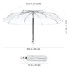 Parapluies entièrement automatiques TROISIFICATIONS FRANTPARET PLAIS Umbrella pour les adultes Clear Adults Women