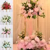 Fleurs décoratives Artificiel rétro Rose Rose Hortensia Péony Bouquet Flower Arrangement Flower Prop Prop Party Party Home Decoration