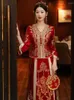 Fashion de vêtements ethniques Xiuhe Bride 2024 Mariage Toast Vêtements Hanfu Chinois tradition