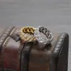 10 mm hiphop 2 rijen cz stenen bling ijs uit ronde Cubaanse kettingvingerringen voor mannen rapper ring sieraden goud zilveren kleur 247B