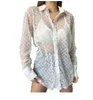 Chemises de créateurs pour femmes chemises de mode sexy shirts Sheer ups Classic Cardigan G
